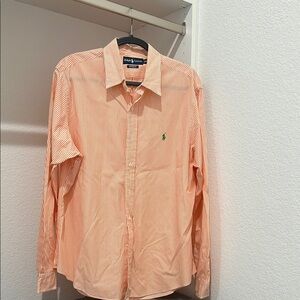 Ralph Lauren Orange Casual Button Down Shirt